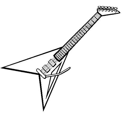 Desenhos Para Colorir | category: Guitarra