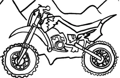 Desenhos para colorir, desenhar e pintar : Desenho de moto para ...