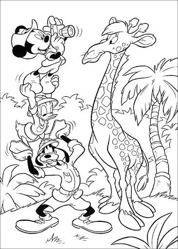 DESENHOS PARA COLORIR DISNEY MICKEY E MINIE Nº2 ; DESIGNS FOR COLOR ...