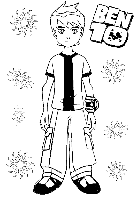 Desenhos para colorir do ben 10 - Rei dos anime