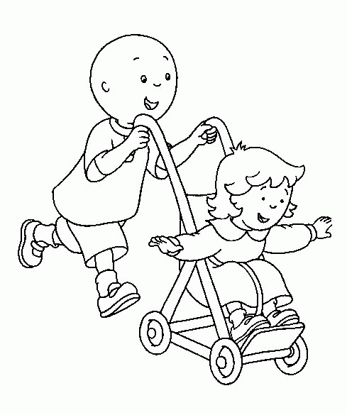 Desenhos para Colorir do Caillou – Ruca para Pintar e Imprimir ...