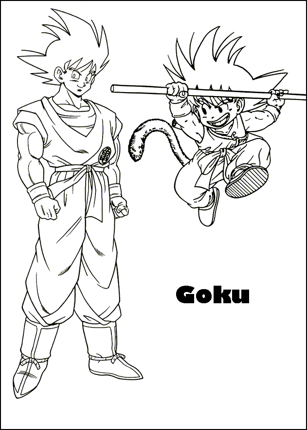 Desenhos para colorir: Dragon Ball Z