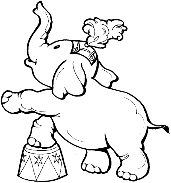 Desenhos para Colorir: Elefante