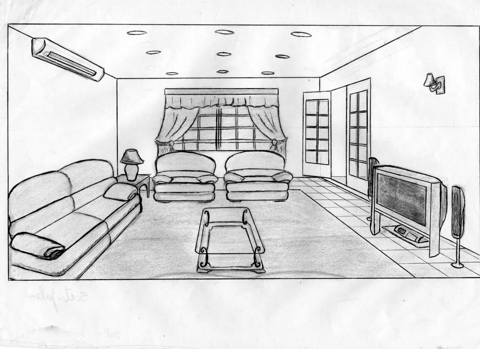 Desenhos Para Colorir Pro: Decoração Sala projeto