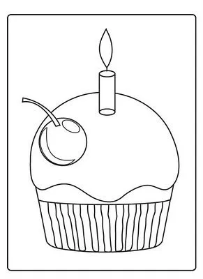 Desenhos de Cupcake para colorir, pintar, imprimir! Lindos ...