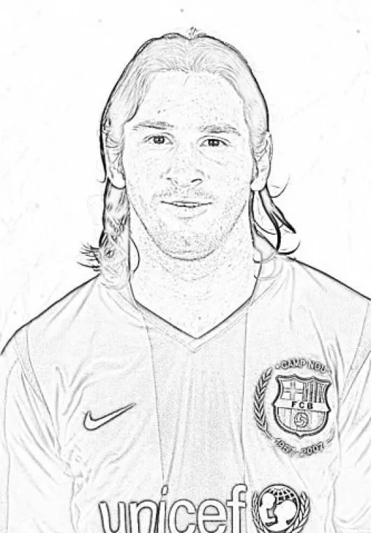 Desenhos do Messi para Colorir