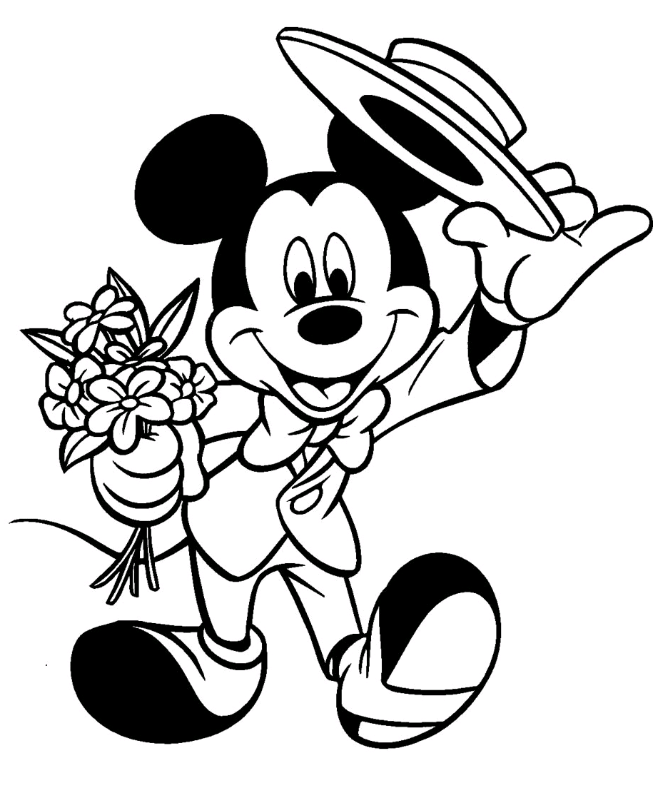 Desenhos do Mickey para Imprimir e Colorir - Toda Atual