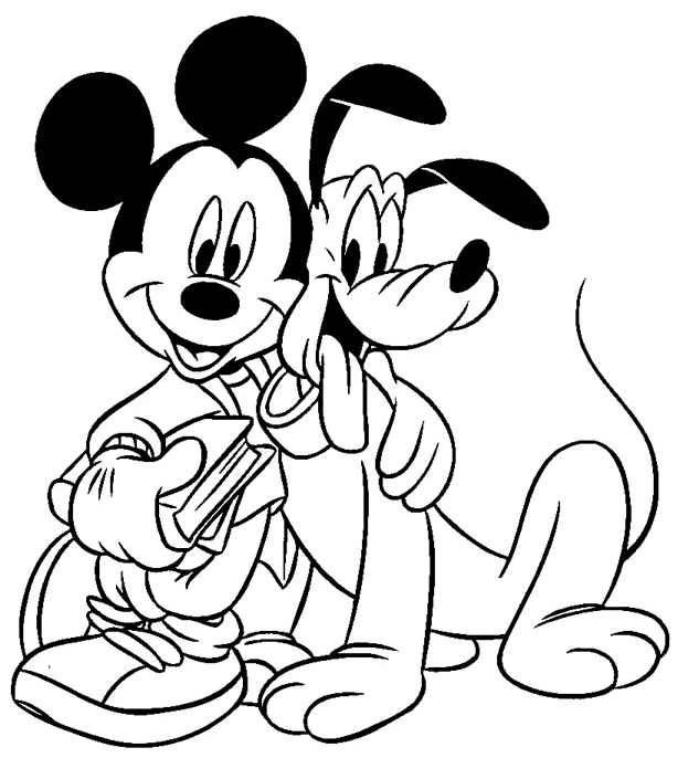 Desenhos do Mickey para Imprimir e Colorir - Toda Atual