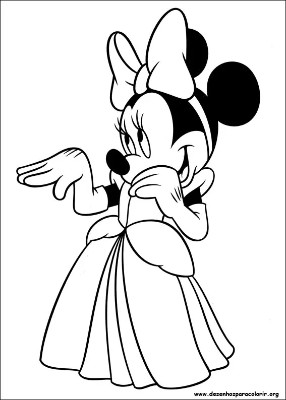 Desenhos do Minnie Mouse para colorir