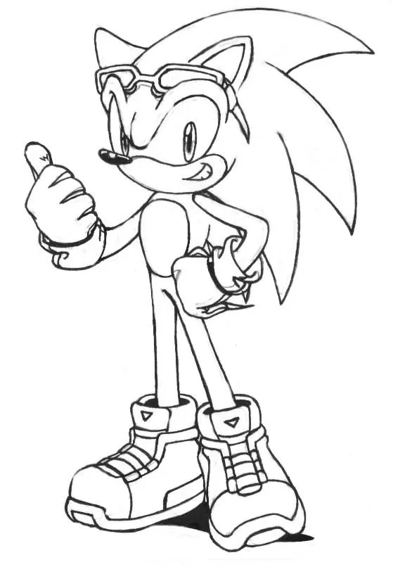 Sonic para pintar online - Imagui