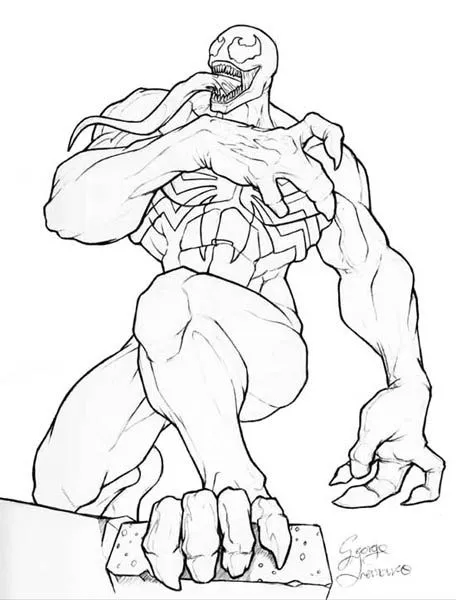 Desenhos do Venom para Colorir