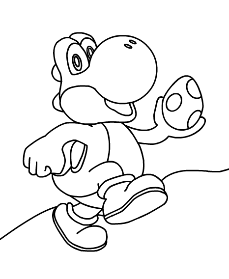 Desenhos do Yoshi para Colorir