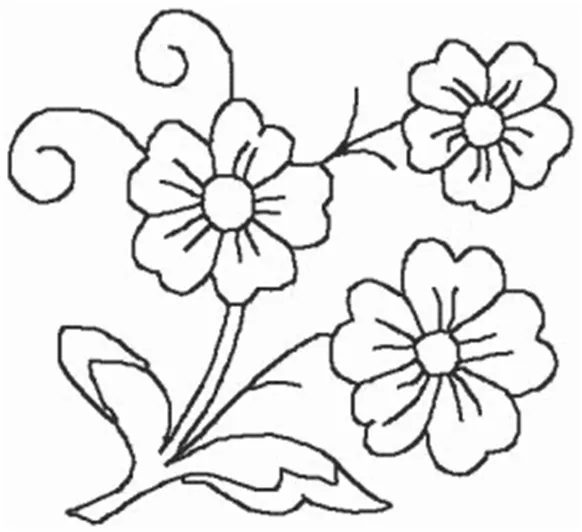 Desenhos de flores para bordar - Imagui