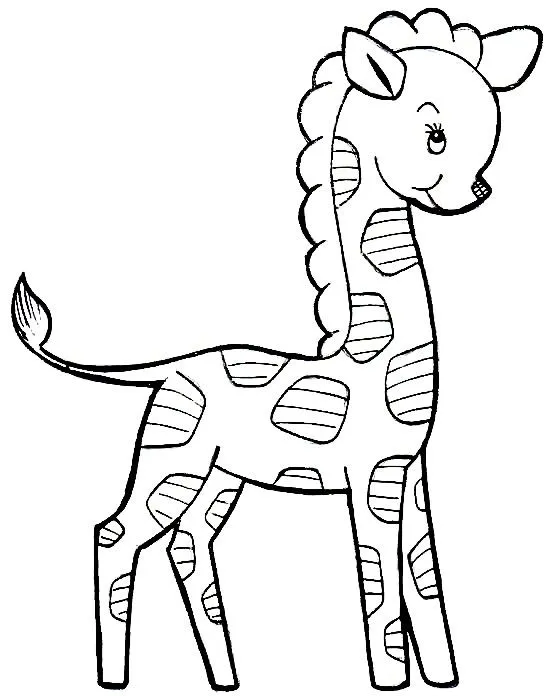 Desenhos de Girafas para Colorir - Pintar e Colorir