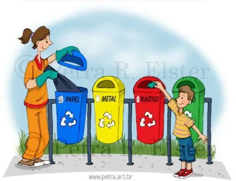 Desenhos para Incentivar a Reciclagem - Lixo e Coleta | Meio ...