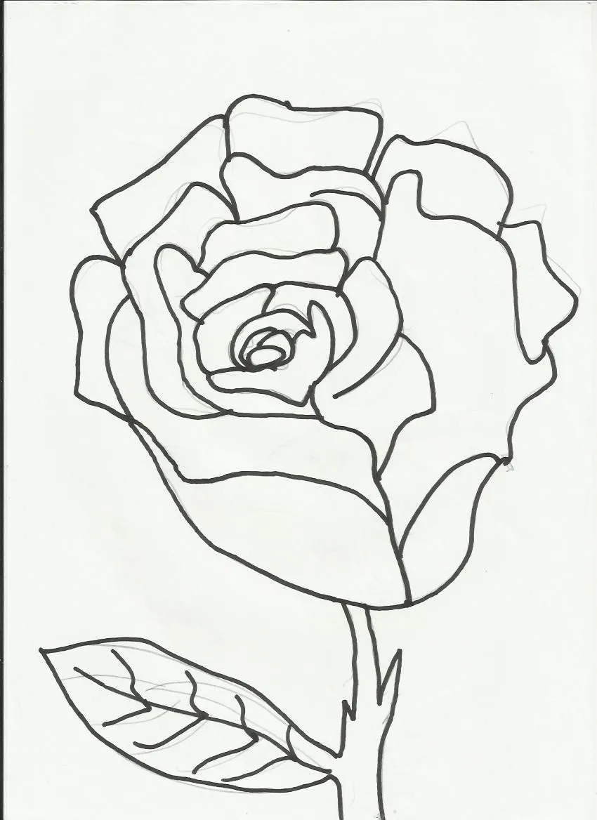 Desenhos Legais para Colorir: Desenho para colorir de flor.Desenho ...