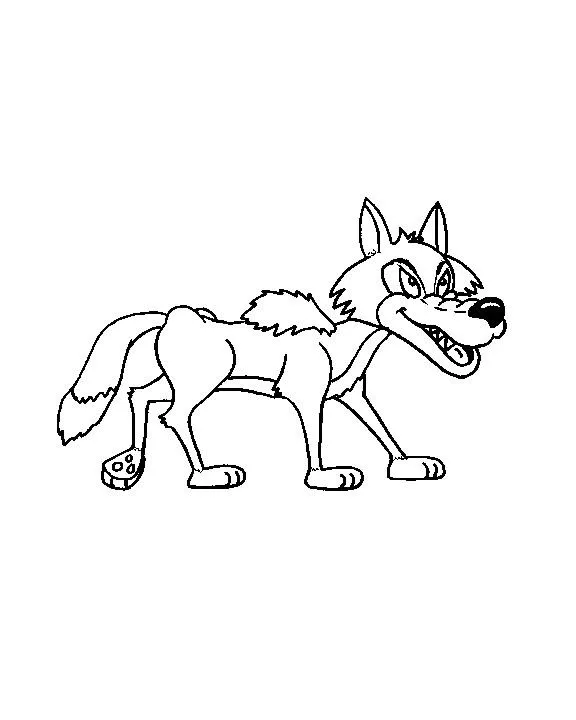 Desenhos de Lobos para Imprimir
