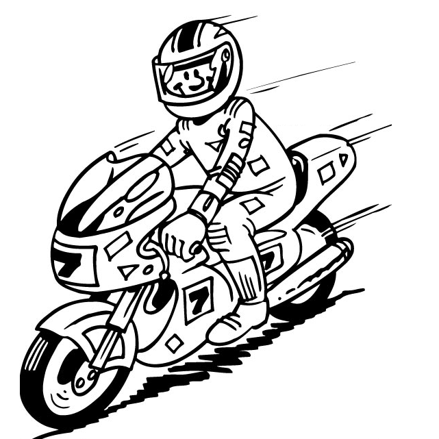 Desenhos de Motos para Colorir e Imprimir - Desenhos para Imprimir ...