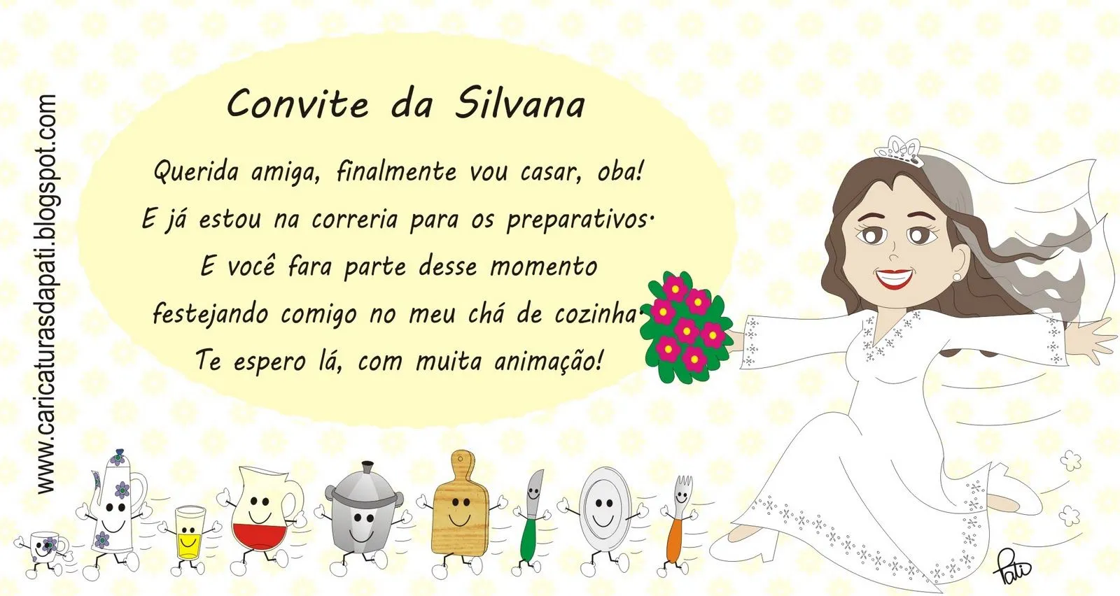 Desenhos da Pati: Chá de Cozinha