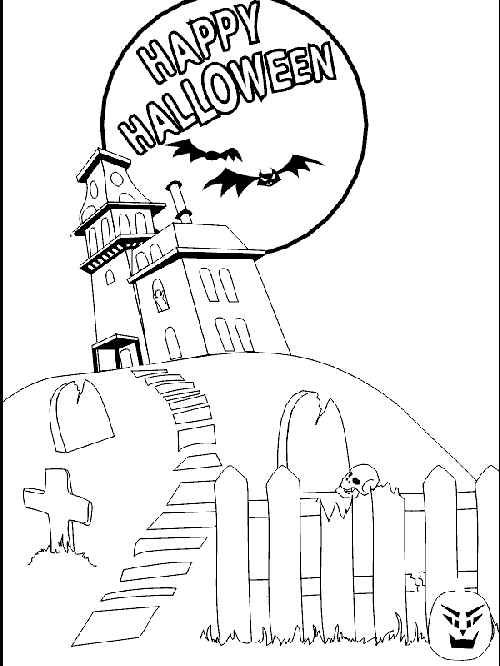 Desenhos para Pintar: Desenhos Halloween para Colorir