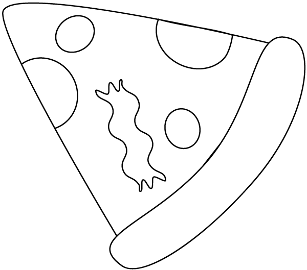 Desenhos de Pizza para Colorir Imprimir