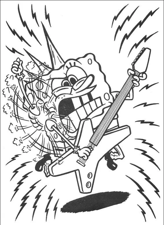 Desenhos de Rock Para Colorir e Imprimir - Papo Ativo