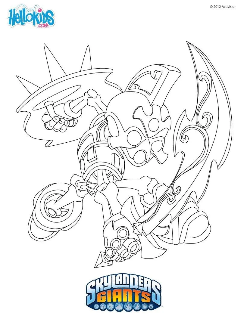 Desenhos SKYLANDERS GIANTS para colorir - CHOPCHOP para colorir