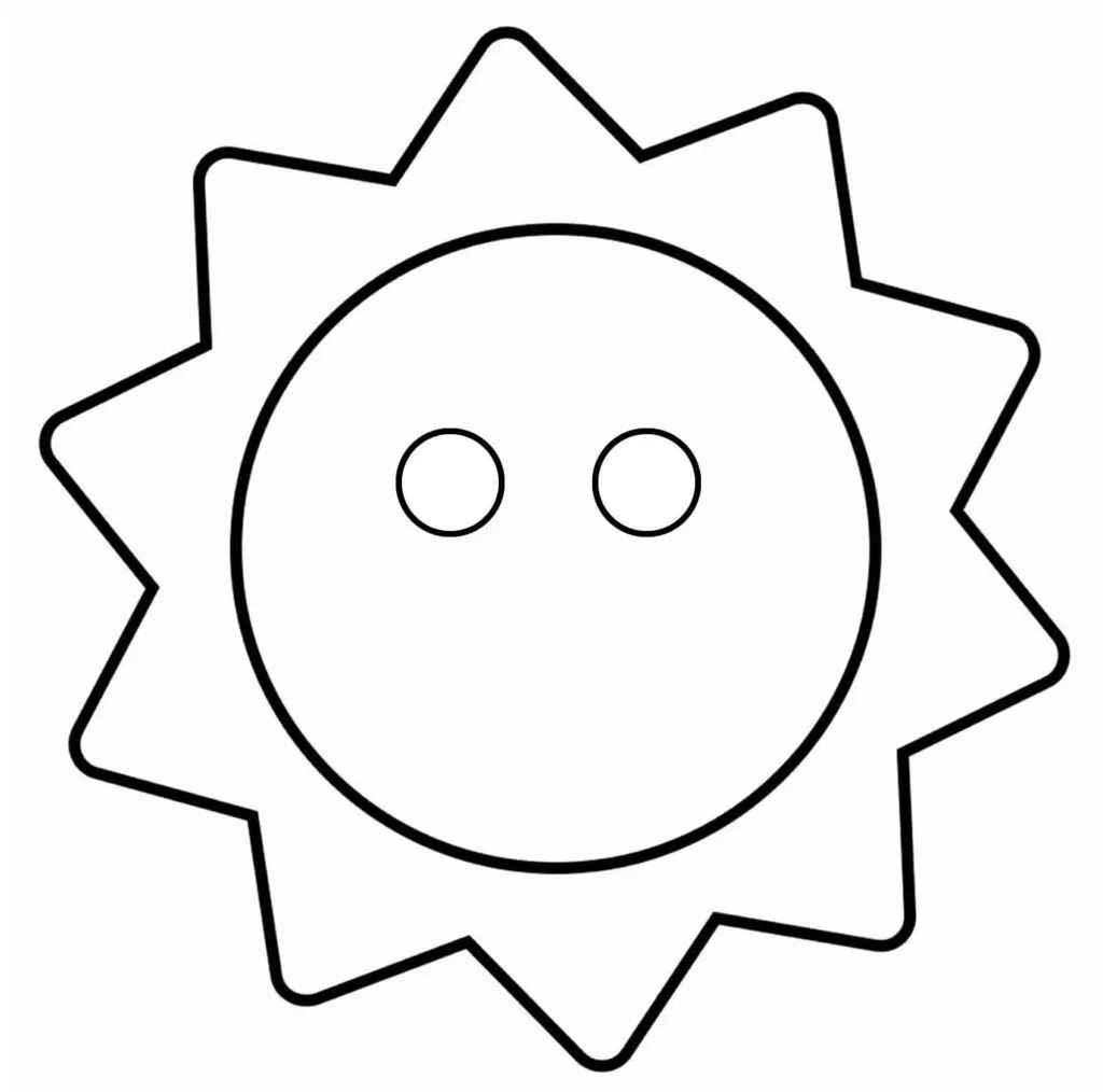 Desenhos de Sol para colorir - Bora Colorir