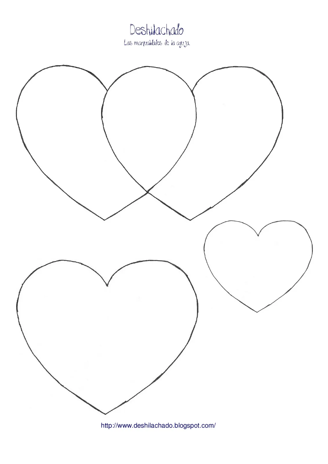 Deshilachado: Tutorial de San Valentín: cuadro de corazones ...