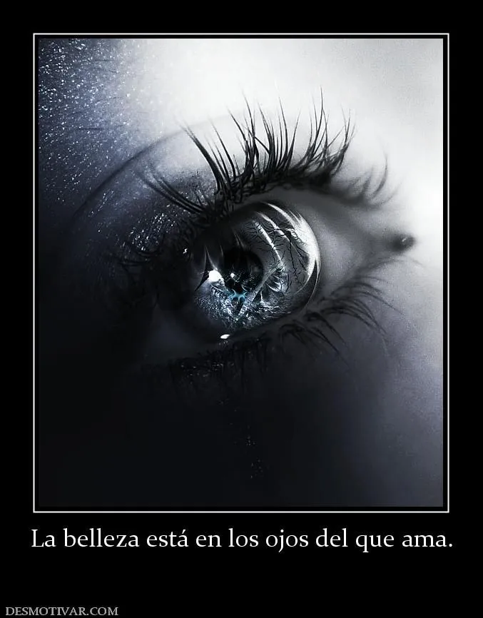 Desmotivaciones La belleza está en los ojos del que am