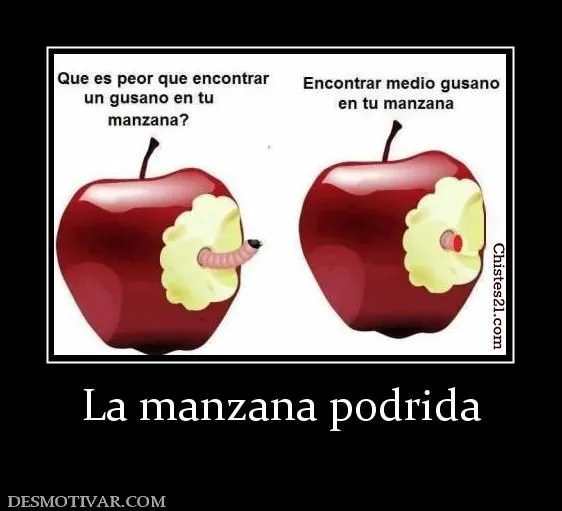 Desmotivaciones La manzana podrida