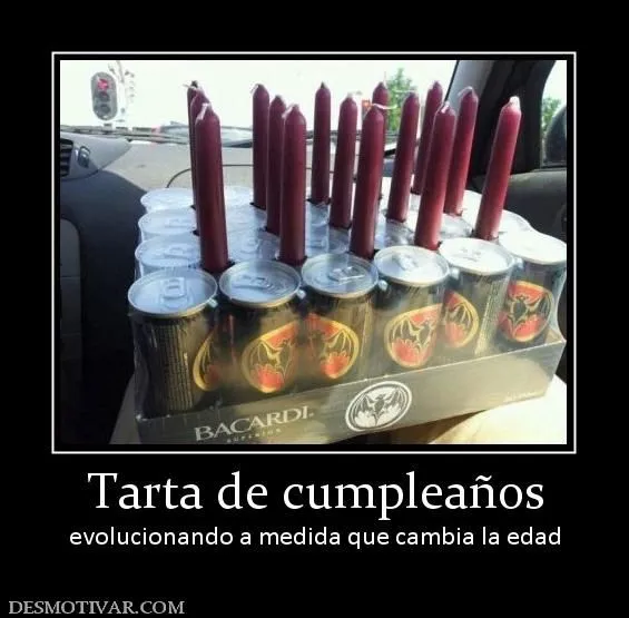 Desmotivaciones Tarta de cumpleaños evolucionando a medida que ...