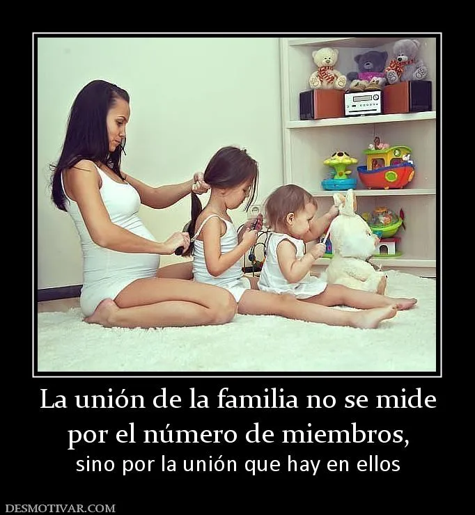 Desmotivaciones La unión de la familia no se mide por el número de ...