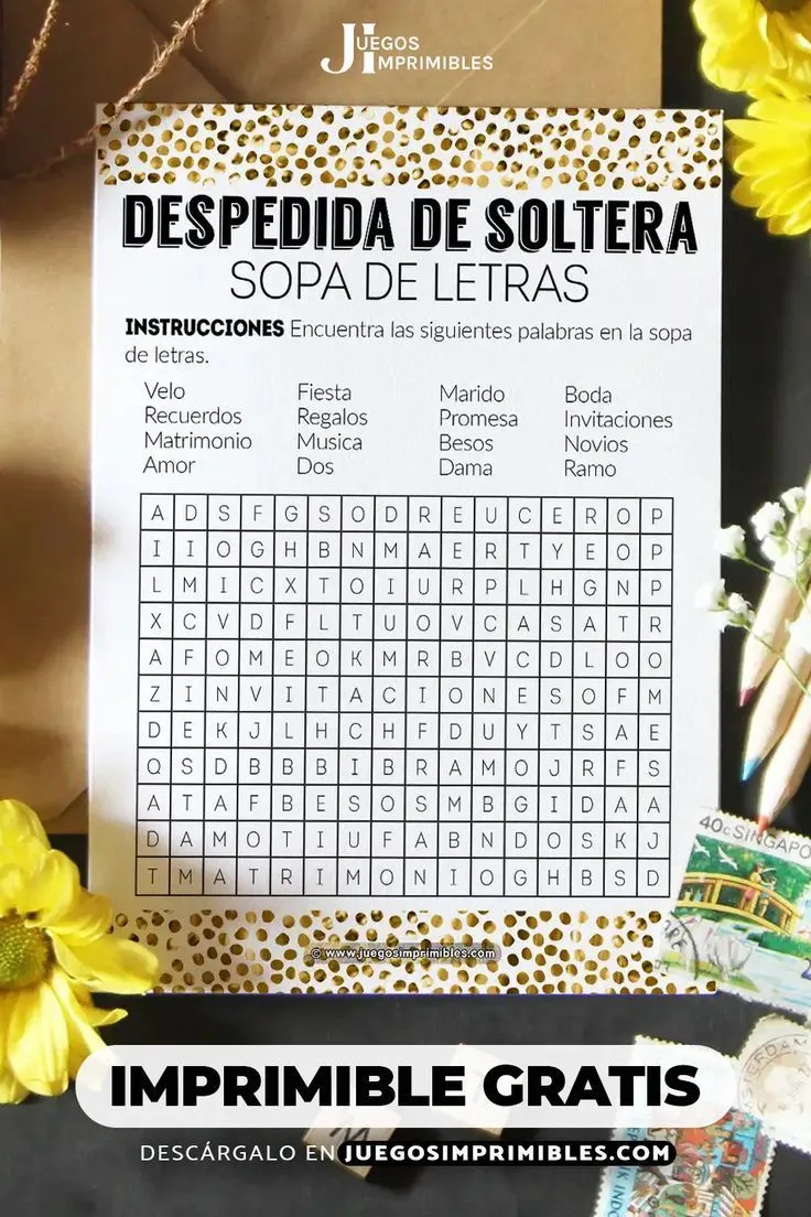 Despedida de Soltera Sopa de Letras en 2023 | Despedida de soltera, Juegos  despedida de soltera, Juegos para despedida