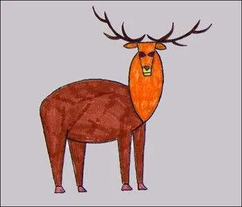 Dessiner un wapiti - Dessiner des animaux