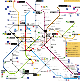 Destinos: Mapa del Metro de Madrid