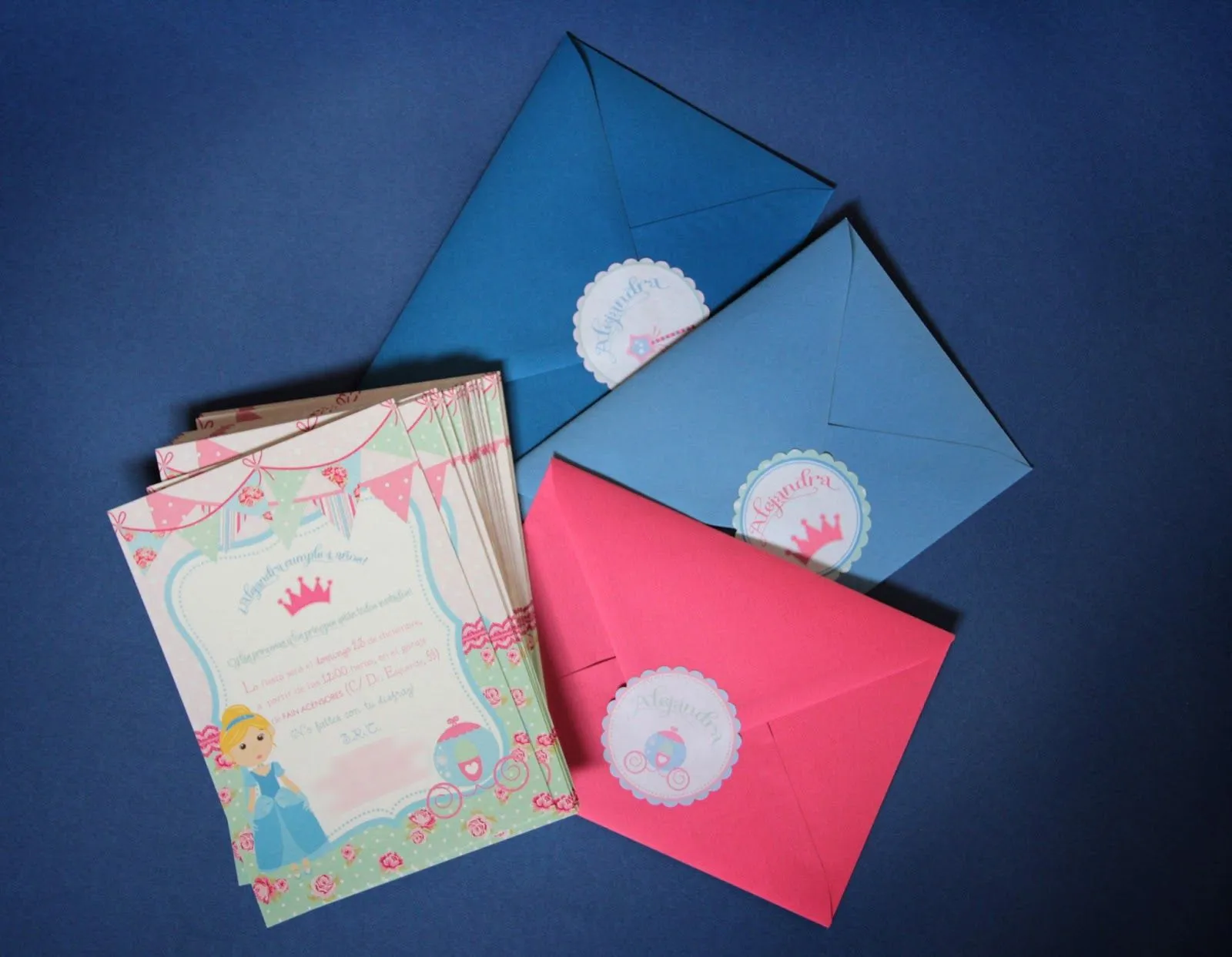 Details Invitaciones: Cumpleaños princesas-shabby chic