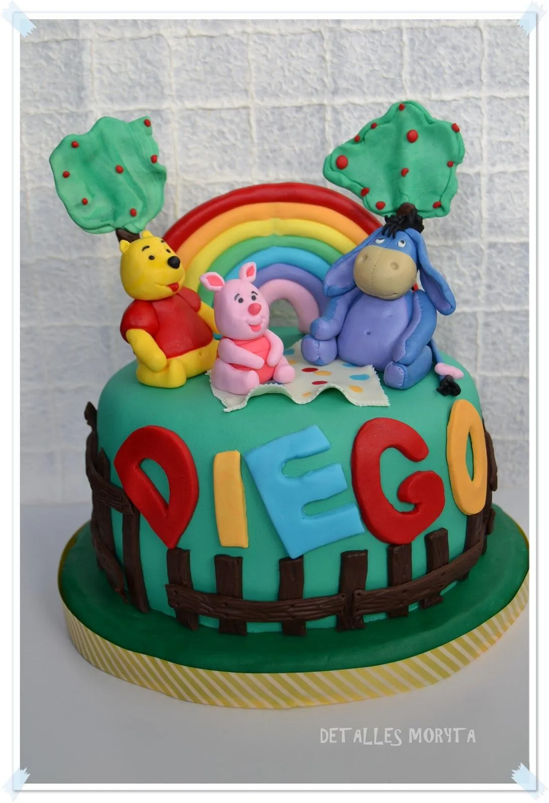 DETALLES MORYTA: Tarta Winnie the Pooh y sus amigos.