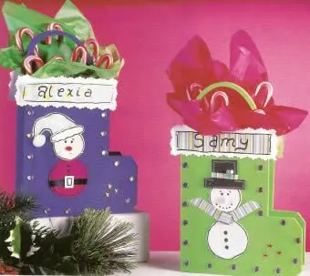 Detalles navideños para los niños Dulcero de goma eva para que los ...