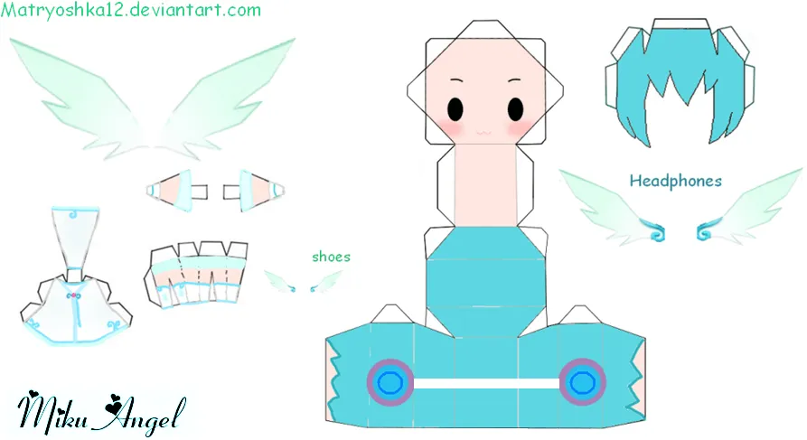 DeviantArt: More Artists Like FOnewearl Style Miku Papercraft by ...