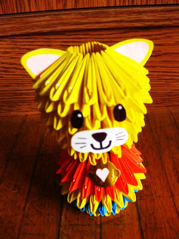 DeviantArt: More Like 3D Modular Origami Cat by Kasmiria