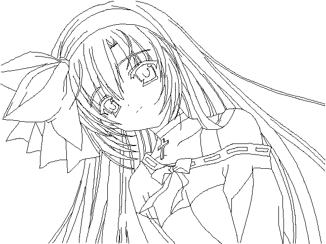 deviantART: More Like Anime girl lineart new by nanachan1999