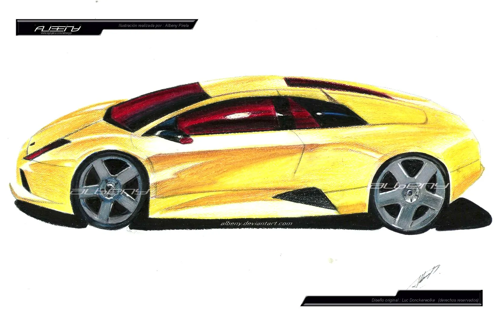 DeviantArt: More Like dibujo lamborghini by albeny