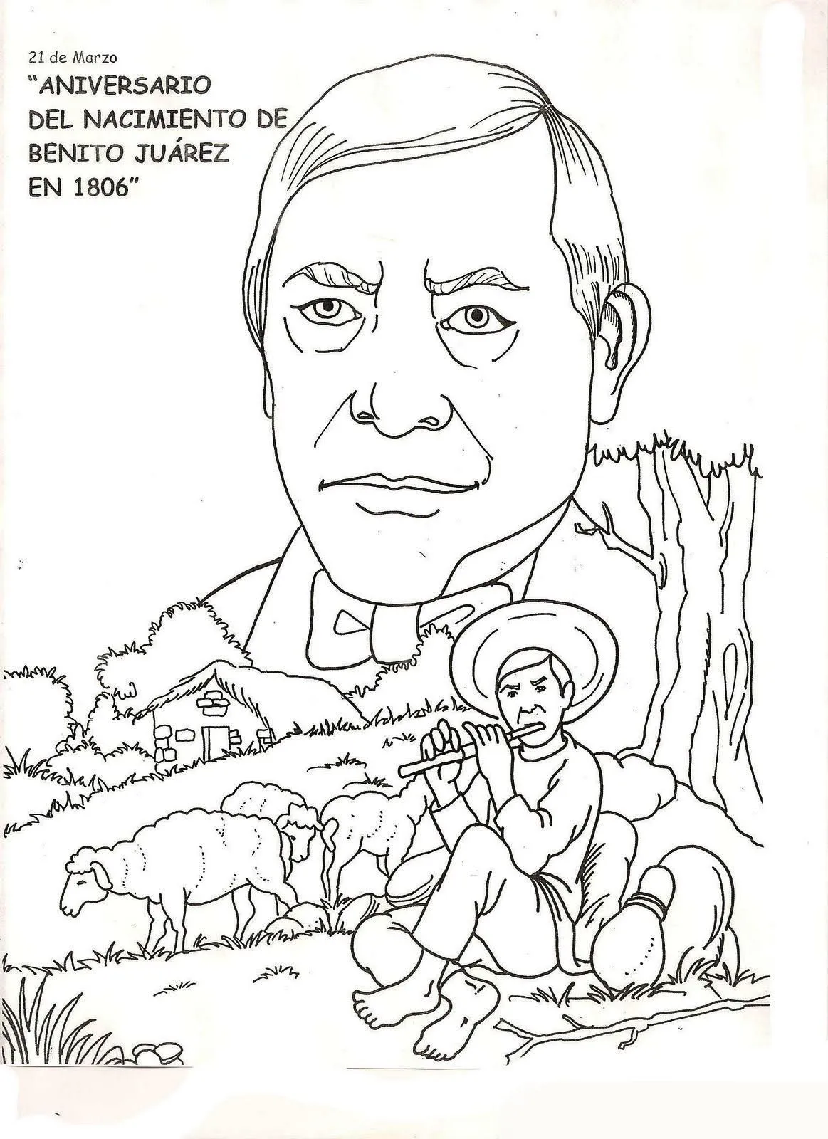 DeviantArt: More Like Dibujos de Benito Juarez para colorear JPG ...