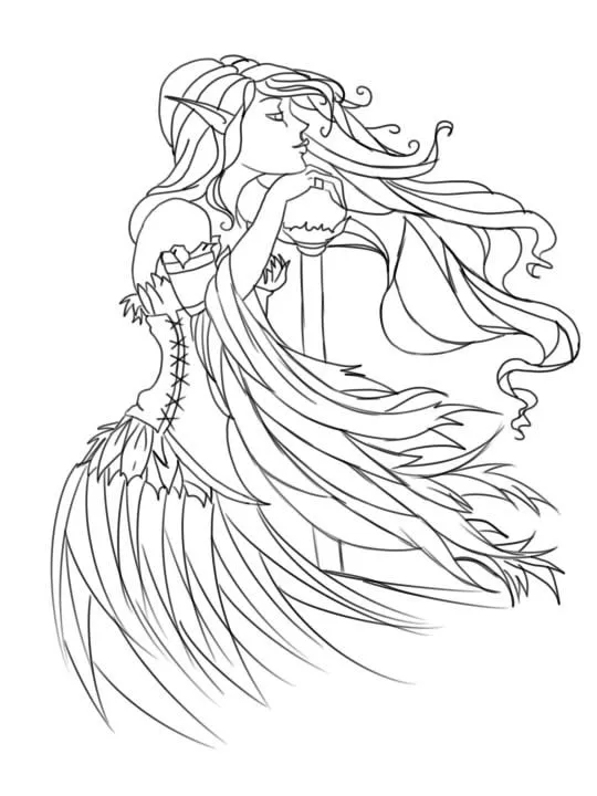 deviantART: More Like :Domi Davil Coloring Page: by =