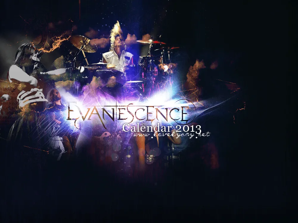 DeviantArt: More Like Evanescence 2013 Calendar by princesiitha