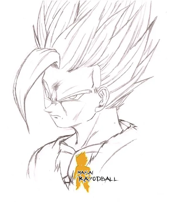 Gohan ssj2 para dibujar - Imagui