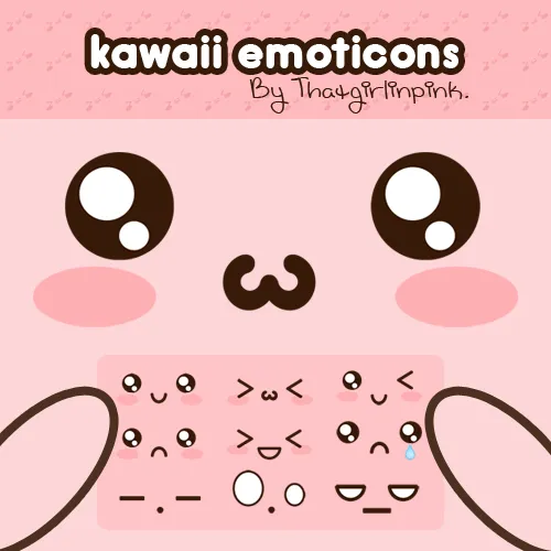 DeviantArt: More Like kawaii emoticons by thatgirlinpink