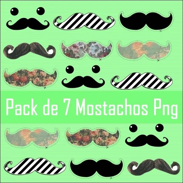 deviantART: More Like Pack de Mostachos Png by MartiSmiler