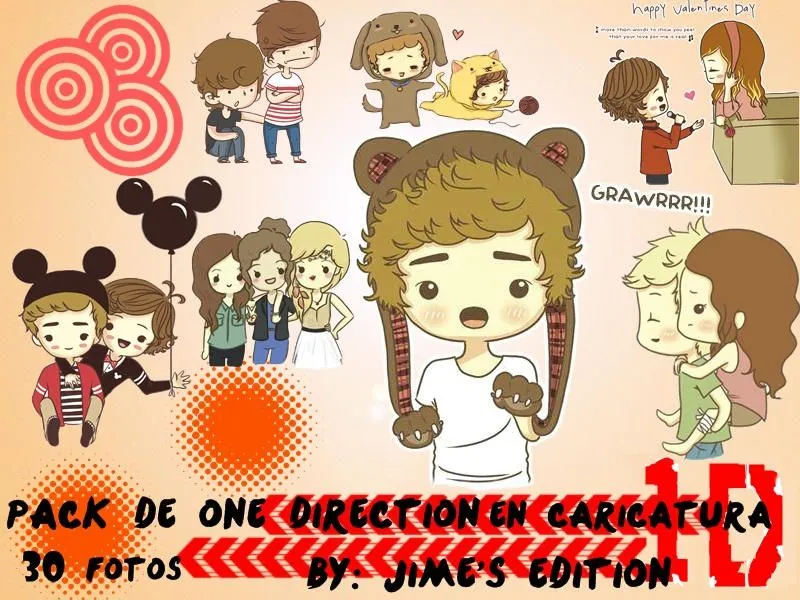 Pack PNG Caricaturas De One Direction:3 by Beeleenxd on DeviantArt